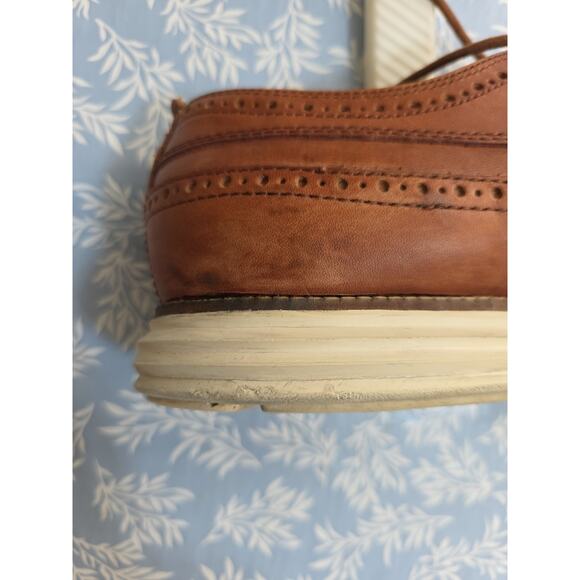 Cole Haan Original Grand Wingtip Brown Leather Oxfords Men Size 12M - Picture 14 of 16